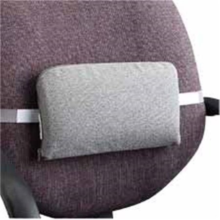 TOPDOC mpany  Lumbar Support Cushion- 12-.50in.x2-.50in.x7-.50in.- Neutral Gray TO127192
